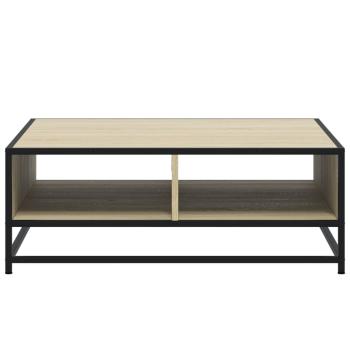 Couchtisch Sonoma-Eiche 80x80x30 cm Holzwerkstoff und Metall