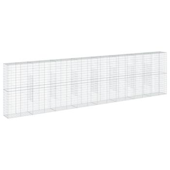 Gabione mit Deckel 800x50x200 cm Verzinktes Eisen