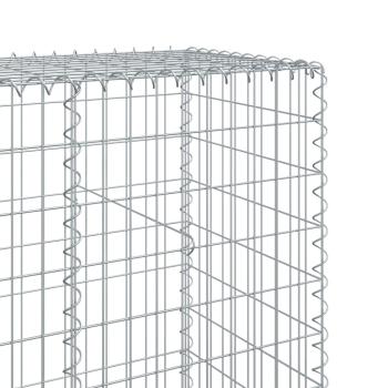 Gabione mit Deckel 800x50x200 cm Verzinktes Eisen