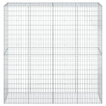 Gabione mit Deckel 200x50x200 cm Verzinktes Eisen