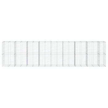 Gabione mit Deckel 850x100x200 cm Verzinktes Eisen