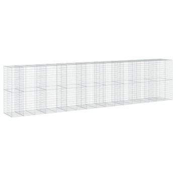 Gabione mit Deckel 850x100x200 cm Verzinktes Eisen