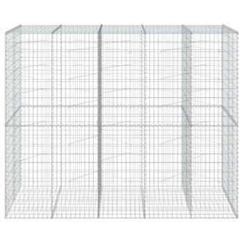 Gabione mit Deckel 250x100x200 cm Verzinktes Eisen