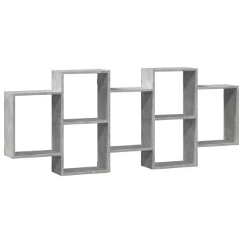 ARDEBO.de - Wandregal Betongrau 159x18x65 cm Holzwerkstoff