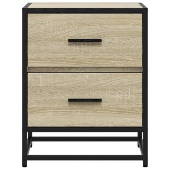 Nachttische 2 Stk. Sonoma-Eiche 40x31x50 cm Holzwerkstoff