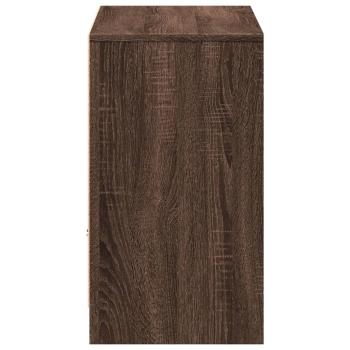 TV-Schrank mit LED-Beleuchtung Braun Eichen-Optik 91x34x61 cm