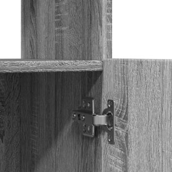 Highboard Grau Sonoma 92x33x140 cm Holzwerkstoff