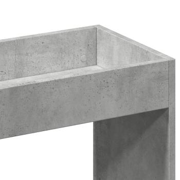 Highboard Betongrau 92x33x180 cm Holzwerkstoff
