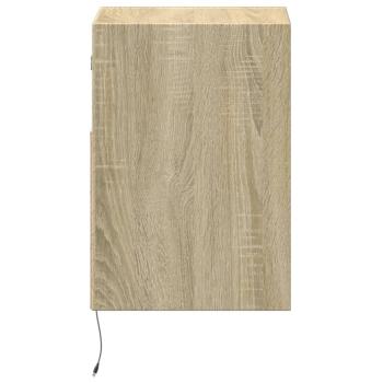 TV-Wandschränke mit LED-Beleuchtung 2 Stk. Sonoma 41x31x45 cm