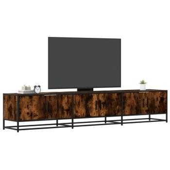 ARDEBO.de - TV-Schrank Räuchereiche 210x35x41 cm Holzwerkstoff
