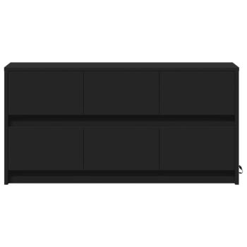 TV-Schrank mit LED-Beleuchtung Schwarz 100x34x50 cm