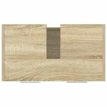 Waschbeckenunterschrank Sonoma-Eiche 60x33x60 cm Holzwerkstoff
