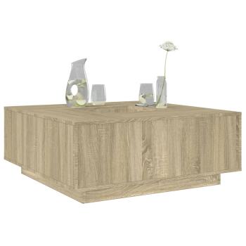ARDEBO.de - Couchtisch Sonoma-Eiche 100x100x40 cm Holzwerkstoff