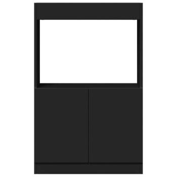 Highboard Schwarz 63x33x100 cm Holzwerkstoff