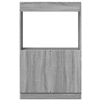 Highboard Grau Sonoma-Eiche 63x33x100 cm Holzwerkstoff
