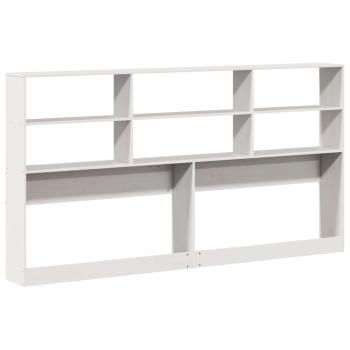 Kopfteil mit Stauraum Weiß 180 cm Massivholz Kiefer
