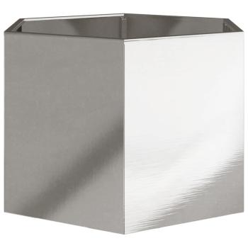 Pflanzkübel Sechseckig 69x60x45 Edelstahl