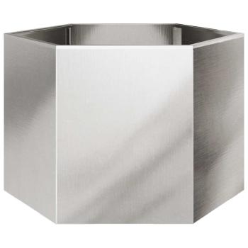 Pflanzkübel Sechseckig 69x60x45 Edelstahl