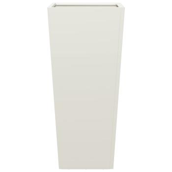 Pflanzkübel Weiß 35x35x75 cm Stahl