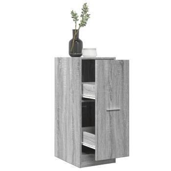 ARDEBO.de - Apothekerschrank Grau Sonoma 30x41x77,5 cm Holzwerkstoff