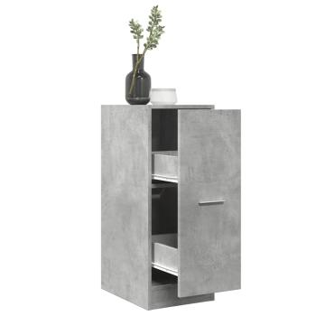ARDEBO.de - Apothekerschrank Betongrau 30x41x77,5 cm Holzwerkstoff