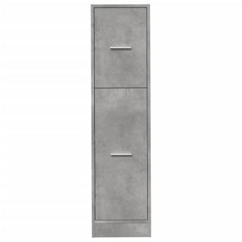 Apothekerschrank Betongrau 30x41x118 cm Holzwerkstoff