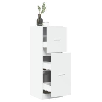 ARDEBO.de - Apothekerschrank Weiß 40x41x118 cm Holzwerkstoff