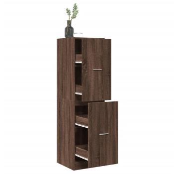 ARDEBO.de - Apothekerschrank Eichen-Optik 40x41x144,5 cm Holzwerkstoff