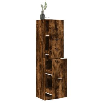 ARDEBO.de - Apothekerschrank Räuchereiche 40x41x174,5 cm Holzwerkstoff