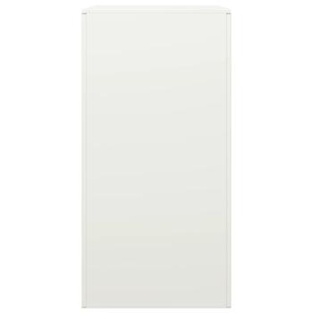 Brennholzregal Weiß 60x40x80 cm Stahl