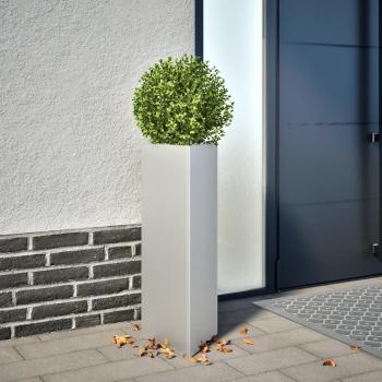 ARDEBO.de - Pflanzkübel Dreieckig 30x26x75 cm Verzinkter Stahl