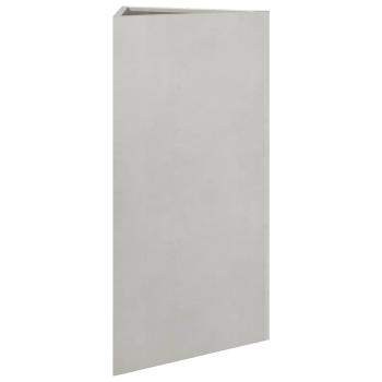 Pflanzkübel 2 Stk. Dreieckig 40x34,5x70 cm Edelstahl