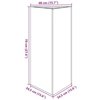 Pflanzkübel 2 Stk. Olivgrün Dreieckig 40x34,5x70 cm Stahl