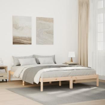 ARDEBO.de - Massivholzbett Extra Lang ohne Matratze 140x220 Kiefernholz