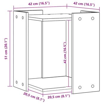 Katzenklo Artisan-Eiche 42x42x51 cm Holzwerkstoff