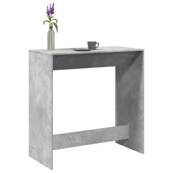 ARDEBO.de - Bartisch Betongrau 102x50x103,5 cm Holzwerkstoff