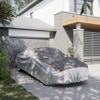 ARDEBO.de - Autoabdeckung für Limousine Hagelschutz Voll M Grau Silbern