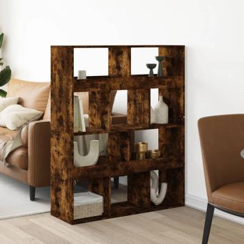 ARDEBO.de - Raumteiler Räuchereiche 100x33x125,5 cm Holzwerkstoff