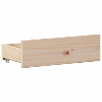 Massivholzbett mit Regal ohne Matratze 180x200 cm Kiefernholz