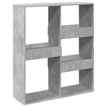 ARDEBO.de - Raumteiler Betongrau 100x33x115 cm Holzwerkstoff
