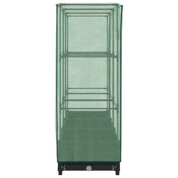 Hochbeet mit Gewächshaus-Aufsatz Rattan-Optik 120x40x123 cm