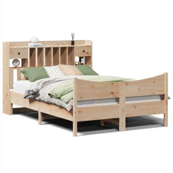 Massivholzbett ohne Matratze 150x200 cm Kiefernholz
