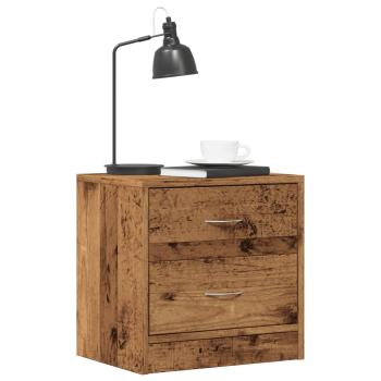ARDEBO.de - Nachttische 2 Stk. Altholz-Optik 40x30x40 cm Holzwerkstoff