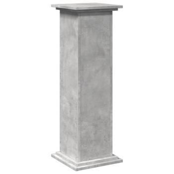 Postament mit Stauraum Betongrau 31x30x90 cm Holzwerkstoff