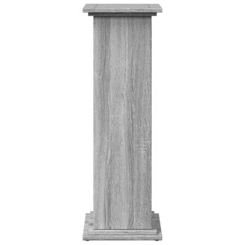 Postament mit Stauraum Grau Sonoma 31x30x90 cm Holzwerkstoff