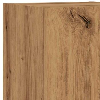 TV-Schränke mit LED-Leuchten 2 Stk. Artisan-Eiche 30,5x30x102cm