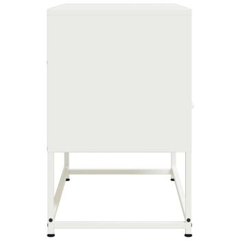 TV-Schrank Weiß 68x39x60,5 cm Stahl