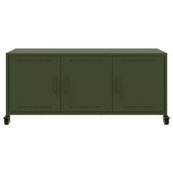 TV-Schrank Olivgrün 100,5x39x43,5 cm Stahl