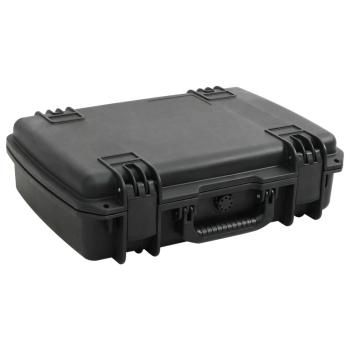 ARDEBO.de - Koffer für Flugreise Tragbar Schwarz 50,5x37x14,5 cm PP