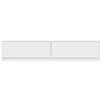 TV-Wandschrank mit LED Weiß 180x31x38 cm